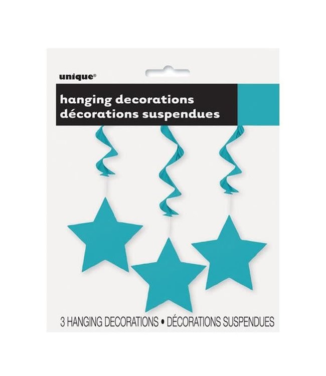 Unique Swirl Deco 26" Star - Teal