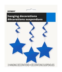 Unique Swirl Deco 26" Star - Blue
