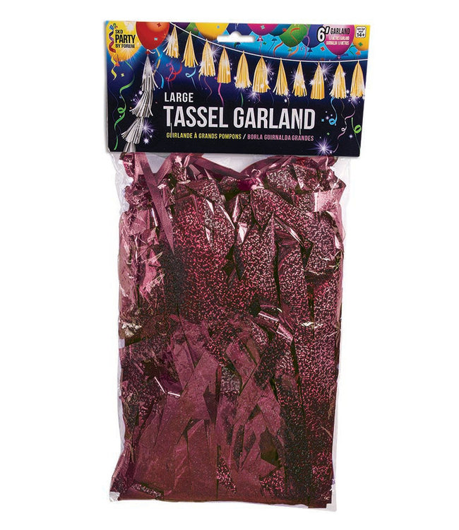 Forum Novelties Tassel Garland - Burgundy