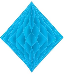 The Beistle Company Honeycomb Tissue Diamond - Turquoise