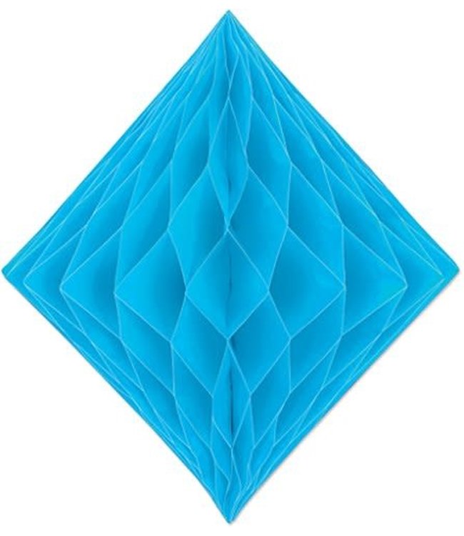 The Beistle Company Honeycomb Tissue Diamond - Turquoise