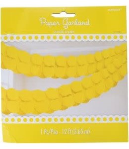 Amscan Inc. Paper Garland (360X17.7) cm-Yellow