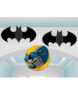 Amscan Inc. Batman - Honeycomb Decorations 3/pk
