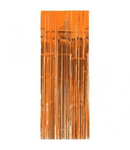 Amscan Inc. Metallic Curtain 2.43 M X 91 Cm orange