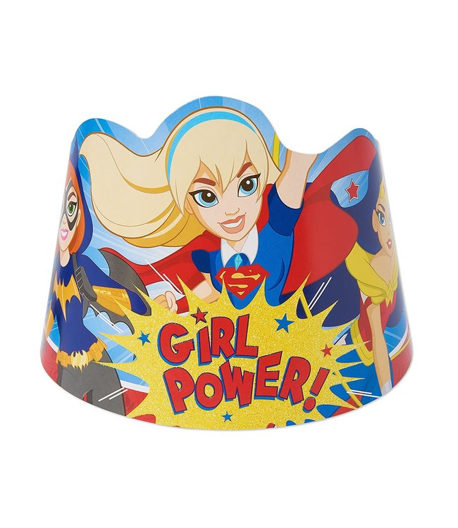Amscan Inc. Superhero Girl - Paper Tiaras 8/pk