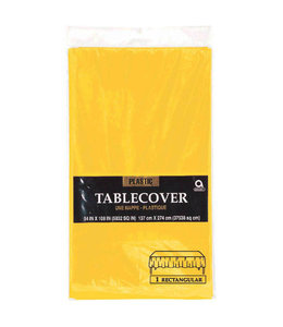 Amscan Inc. Plastic Rectangular Table Cover (54X108) Inches-Yellow