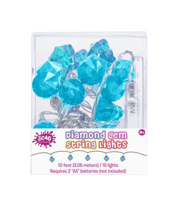 3C4G Diamond Gem String Lights-Blue