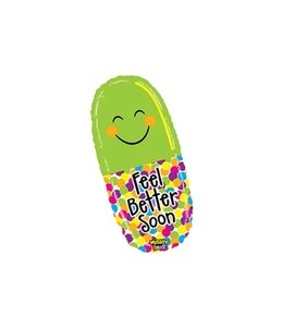 Betallic 29 Inch Balloon Mighty Feel Better Pill Flat