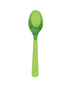 Amscan Inc. Plastic Spoons 20/pk-Kiwi Green