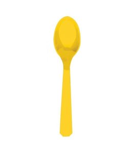 Amscan Inc. Plastic Spoons 20/pk-Yellow Sunshine
