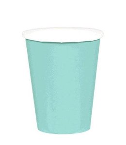 Amscan Inc. 9 oz Paper Cups 8/pk-Robins's  Egg Blue