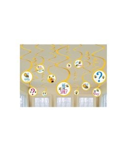 Amscan Inc. What Will It Bee - Swirl Decorations 12/pk