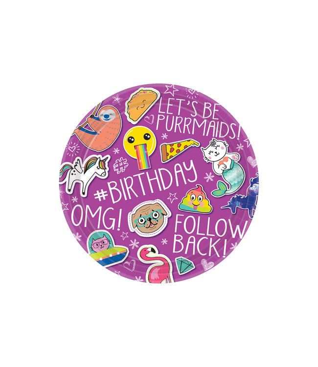 Amscan Inc. 7" Plate Round Selfie Celebration