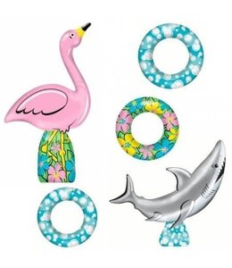 Amscan Inc. Ring Toss Game-Flamingo and Shark