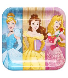Amscan Inc. Princess Dream Big-9 Inch Square Plates 8/pk