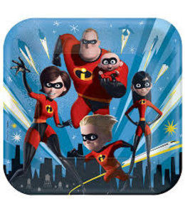 Amscan Inc. Plt 9" Square Incredibles 2