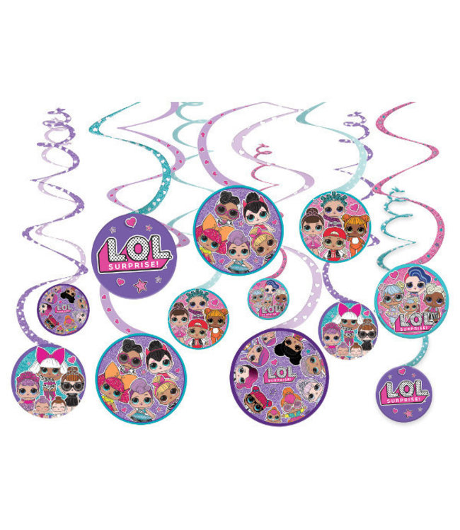 Amscan Inc. LOL Surprise - Swirl Decorations 12/pk