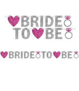 Amscan Inc. Glitter Letter Banner 3.65 m - Bride To Be