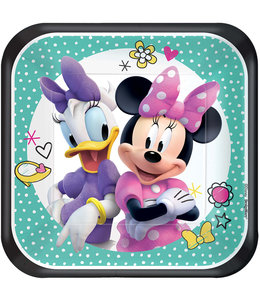 Amscan Inc. 7" Plate Square Minnie Mouse Happy Helper