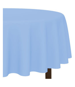 Amscan Inc. Plastic Round Table Cover 84 Inches-Pastel Blue