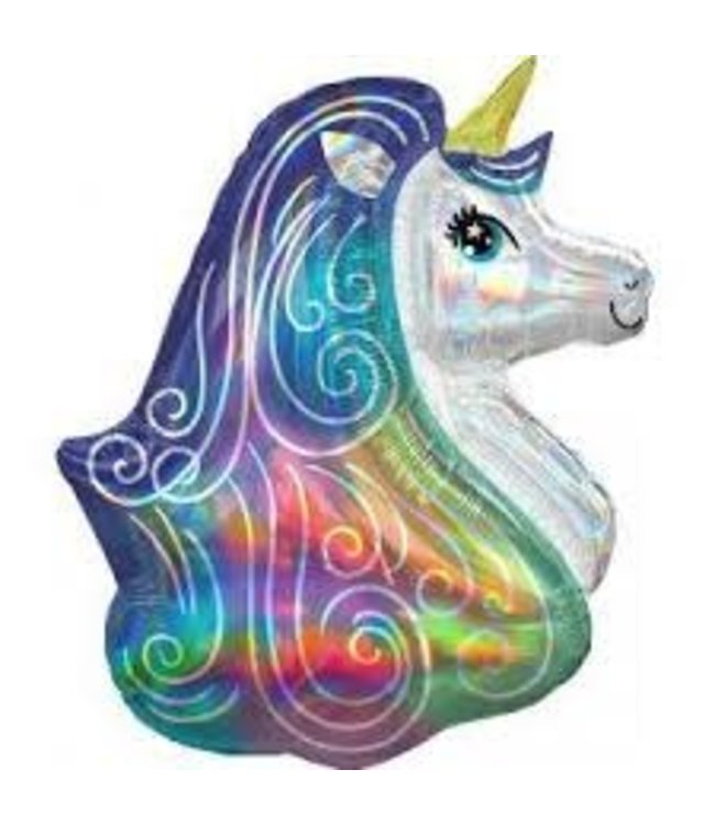 Anagram 30" Irid Rainbow Unicorn Shp-Flt