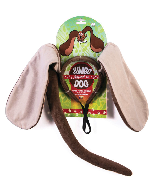 Forum Novelties Animal Kit - Jumbo Dog Ears & Tail