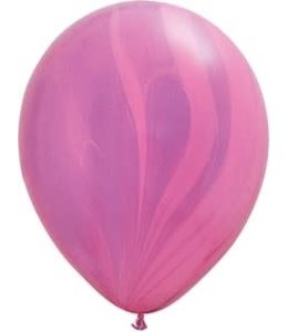 Qualatex 11 Inch Latex Balloons 25 ct-Pink And Violet SuperAgate