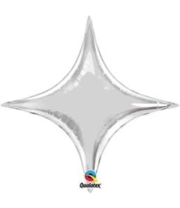 Qualatex 20" Starpoint Silver Foil