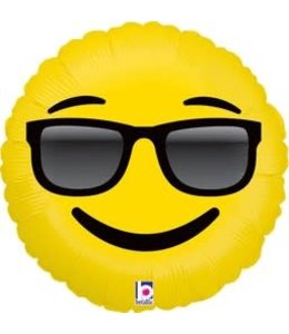 Betallic 18 Inch Balloon  Emoji Sunglasses Flat