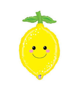 Betallic 29 Inch Balloon Produce Pals Lemon Shape Flat