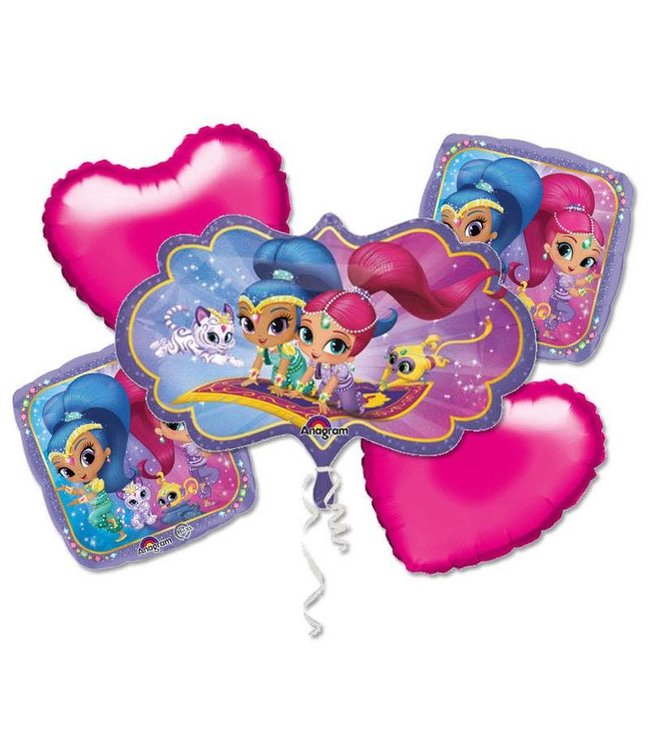 Anagram Balloon Bouquet-Shimmer And Shine