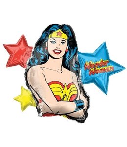 Anagram 33 Inch Balloon Wonder Woman Shape Flat