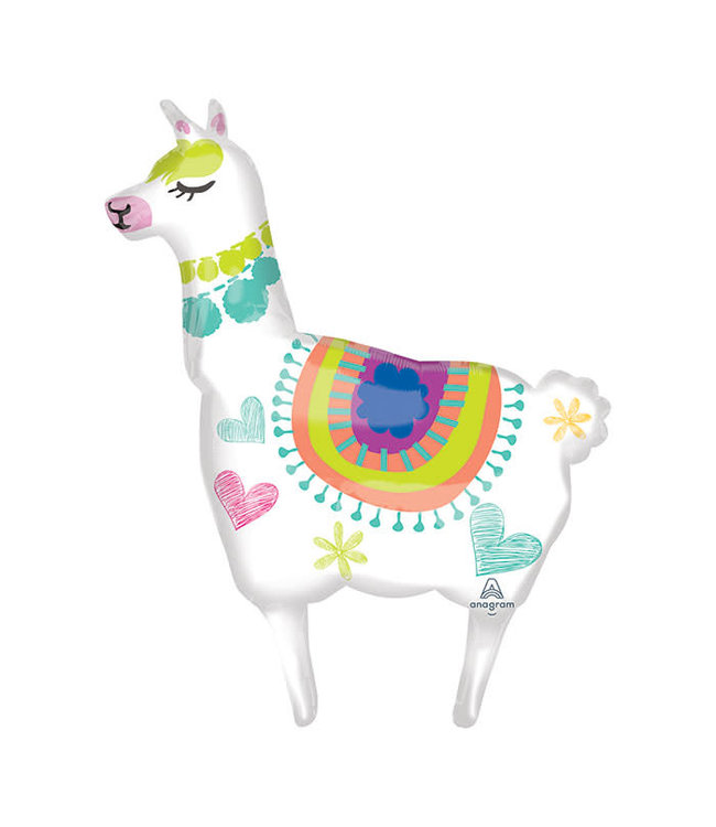 Anagram 41 Inch Balloon Llama Shape Flat