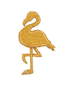 Betallic 53" Gold Glitter Flamingo Shp-Fl