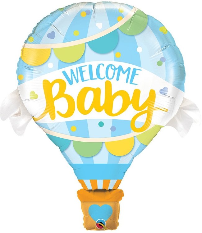 Qualatex 42" Welcome Baby Blue Balloon-Fl