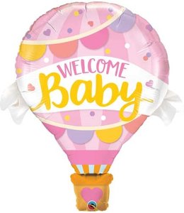 Qualatex 42" Welcome Baby Pink Balloon-Fl