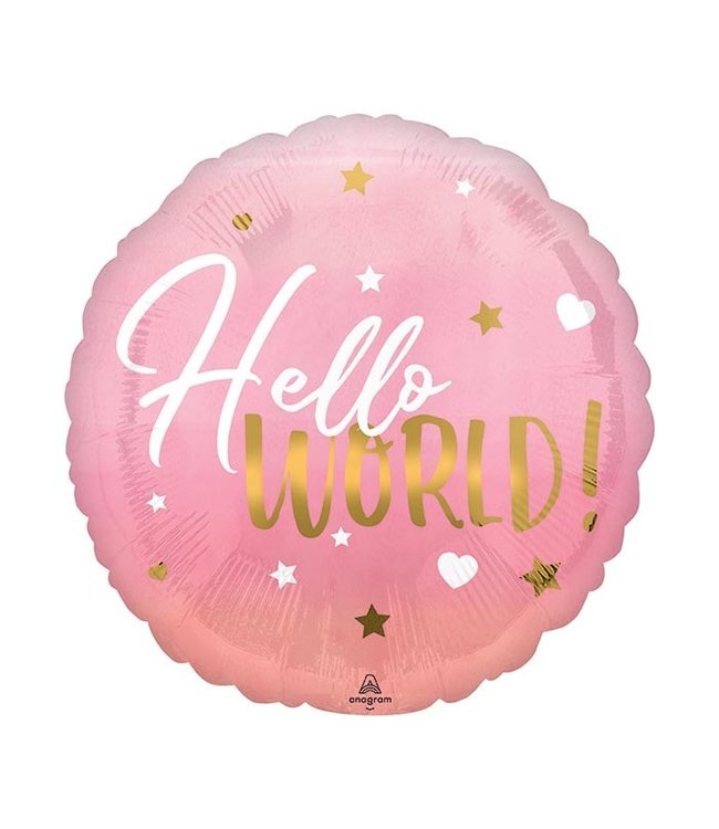 Anagram Hx Balloon-Pink Baby Girl Flat