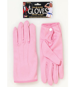 Forum Novelties short Parade Gloves W/Snap - Pink