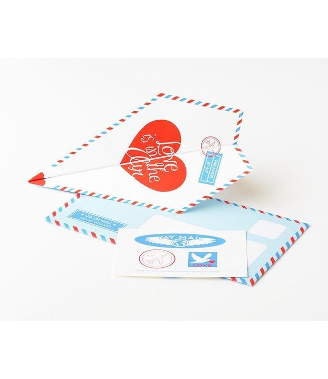 YayMail Greeting Card - DIY Paper Airplane Kit