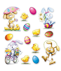 The Beistle Company Easter Cutouts  5Inch-15Inch 14/pk