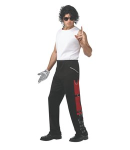 Rubies Costumes MJ's Bad Black Buckle Men's Pants