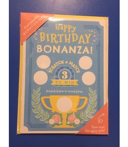 YayMail Greeting Card - Birthday Bonanza Customizable Scratch