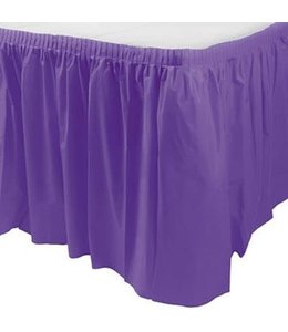 Amscan Inc. Plastic Table Skirts - 14 Ft. X 29 Inch Purple