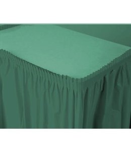 Amscan Inc. Plastic Table Skirts - 14 Ft. X 29 Inch Green