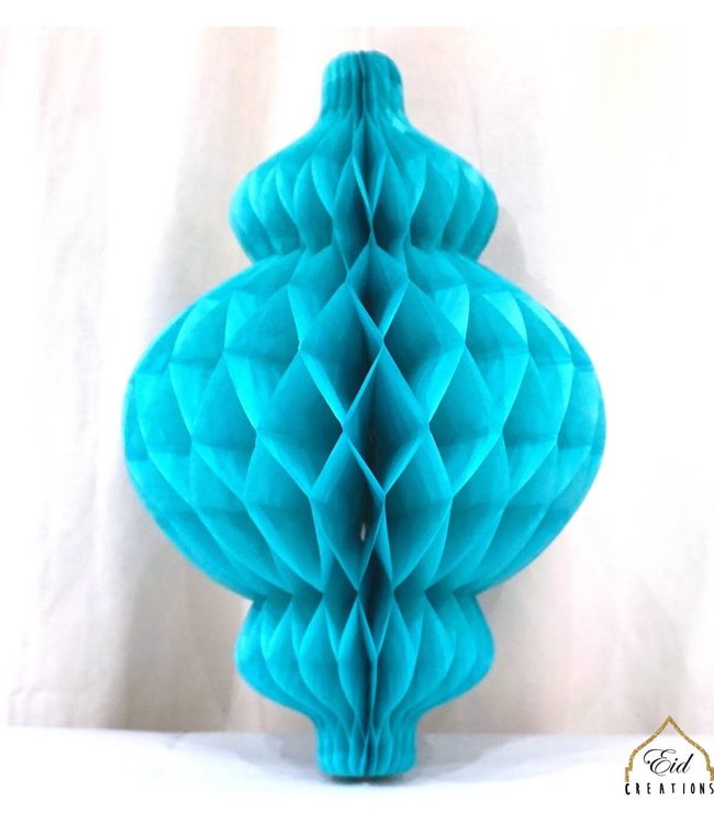Eid Creations LLC Honeycomb Decoration - 10" Turqus Lantern