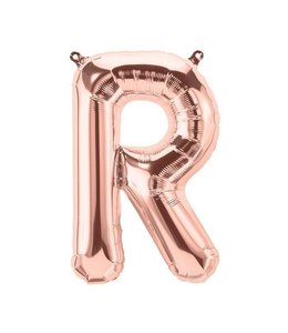 North Star Balloons 16 Inch Air Fill Balloon Letter Rose Gold - R