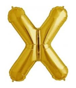 North Star Balloons 35'' Balloon Letter X Gold