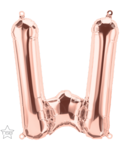 North Star Balloons 32" Balloon Letter Rose Gold - W