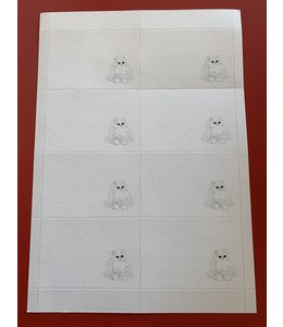 Studio Daedre Printable Calling Cards (w/Envelope) 24/pk - White Persian Cat