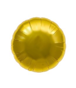 Qualatex 18 Inch Mylar Balloon Round -Metallic Gold
